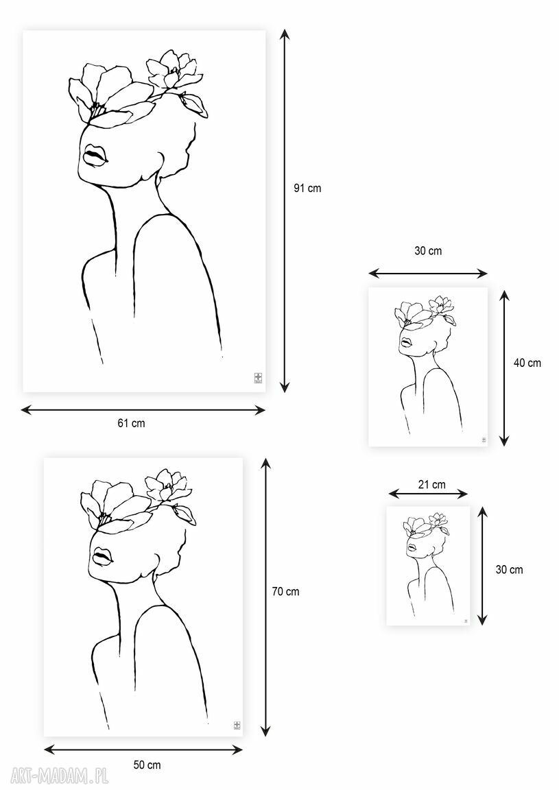 Plakat 50x70 cm - kobieta line art GC -20 -355