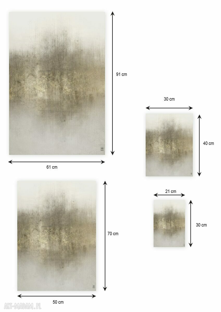 Plakat 50x70 cm neutralna abstrakcja Wabi-sabi (CG -19-010) do sypialni