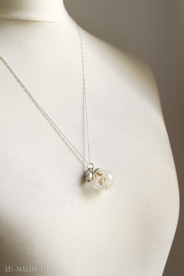 naszyjniki: 925 Sterling Dmuchawiec ♥ Naszyjnik Handmade