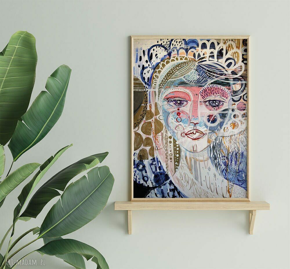 Plakat A4 Adelaida - nowoczesna twarz kobiety