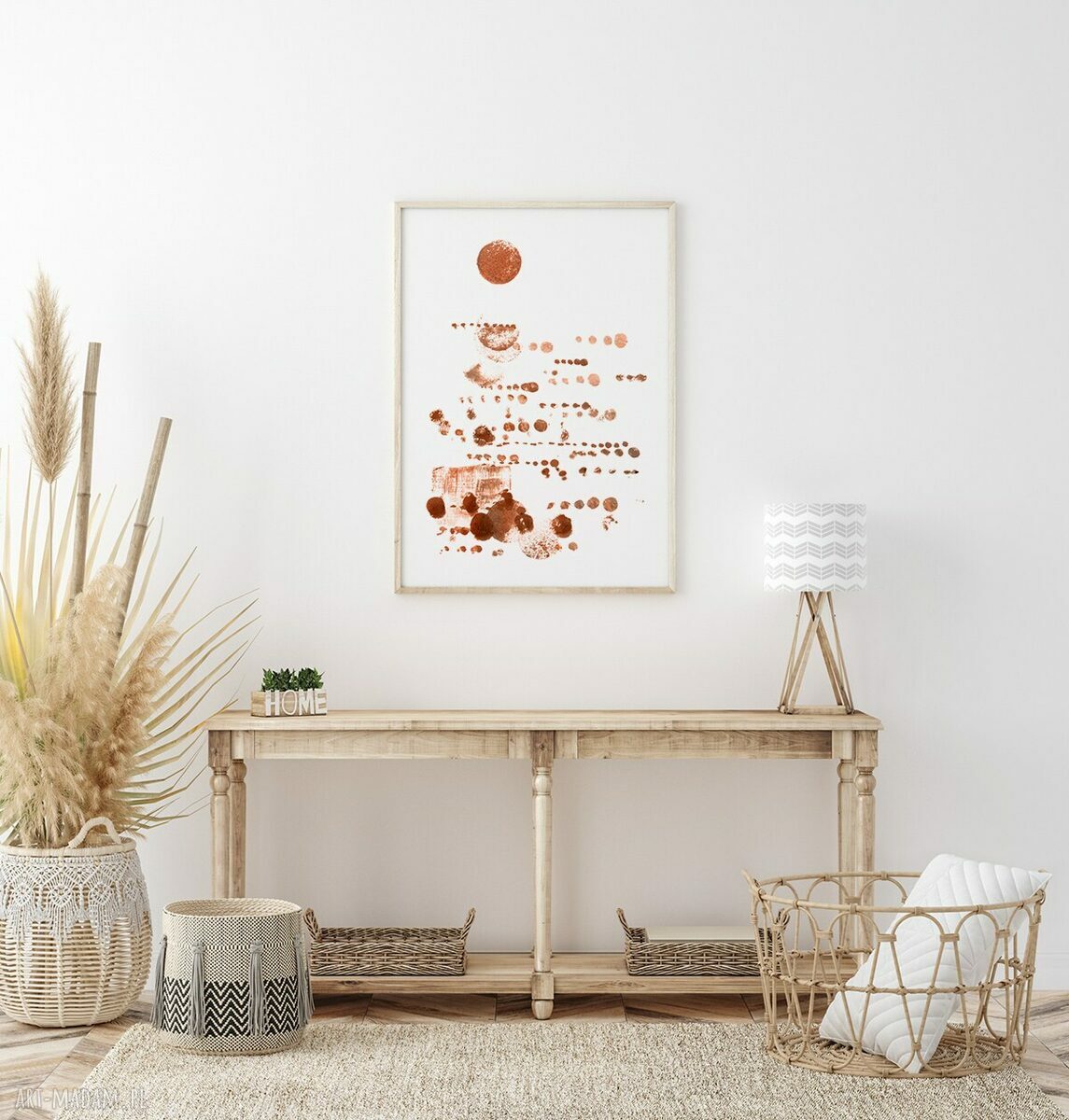 Plakat A4 - Zachód Słońca Boho