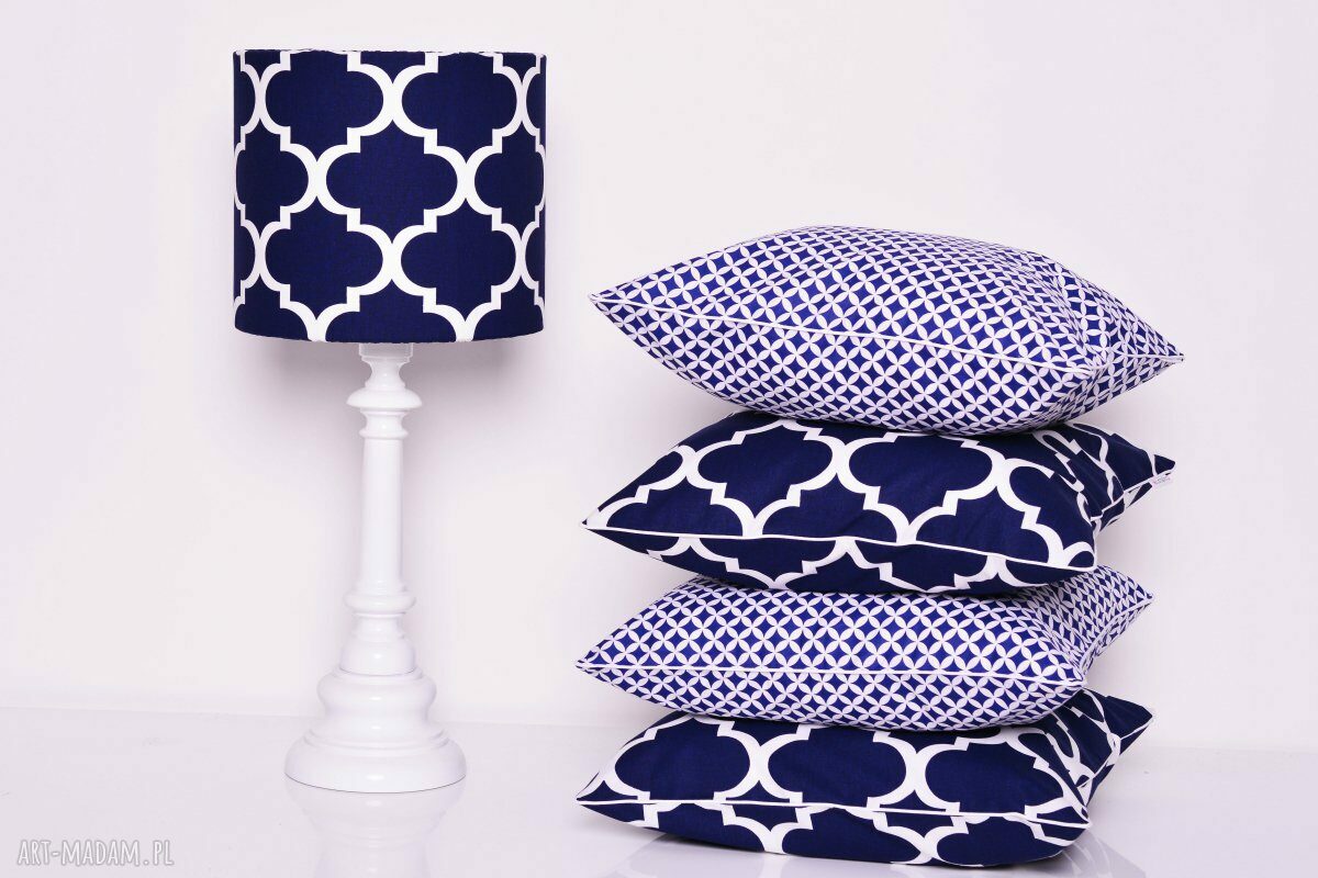 Abażur FRESH NAVY BLUE 25x25x22cm od majunto