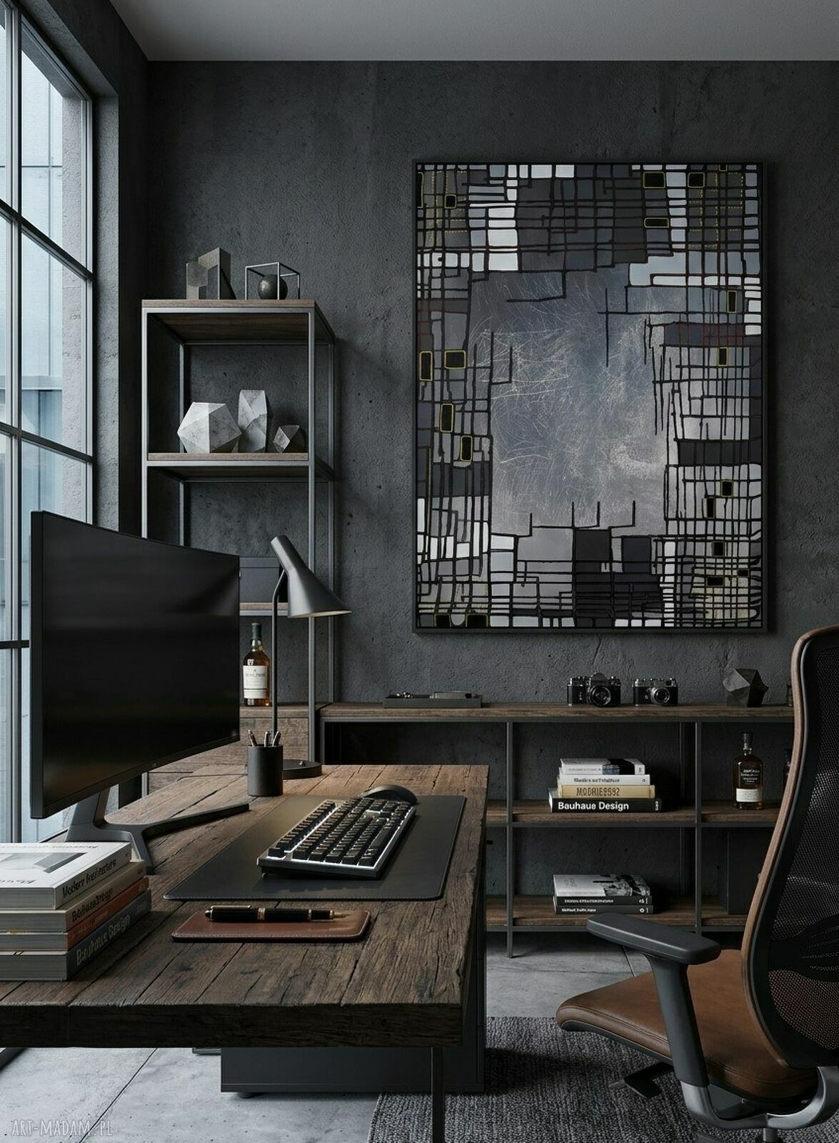 Abstra - akt 34: ręcznie malowany obraz abstrakcyjny na płótnie 3D 80 x 120 cm