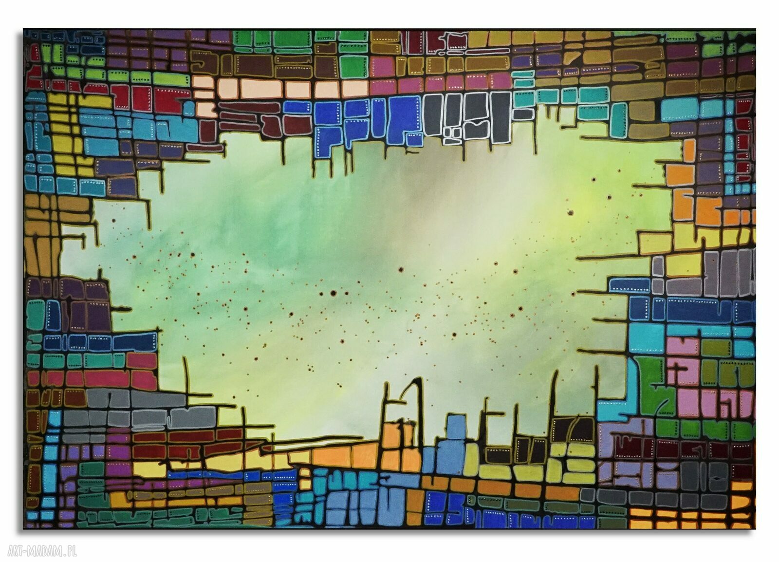 Abstra-akt 20 - nowoczesny obraz abstrakcyjny 150x100 cm