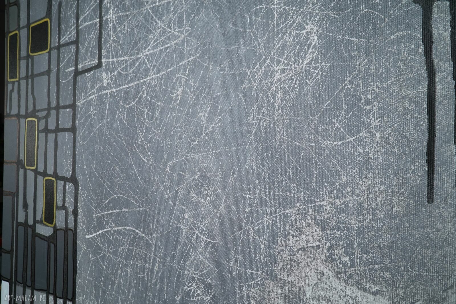 Abstra - akt 34: ręcznie malowany obraz abstrakcyjny na płótnie 3D 80 x 120 cm