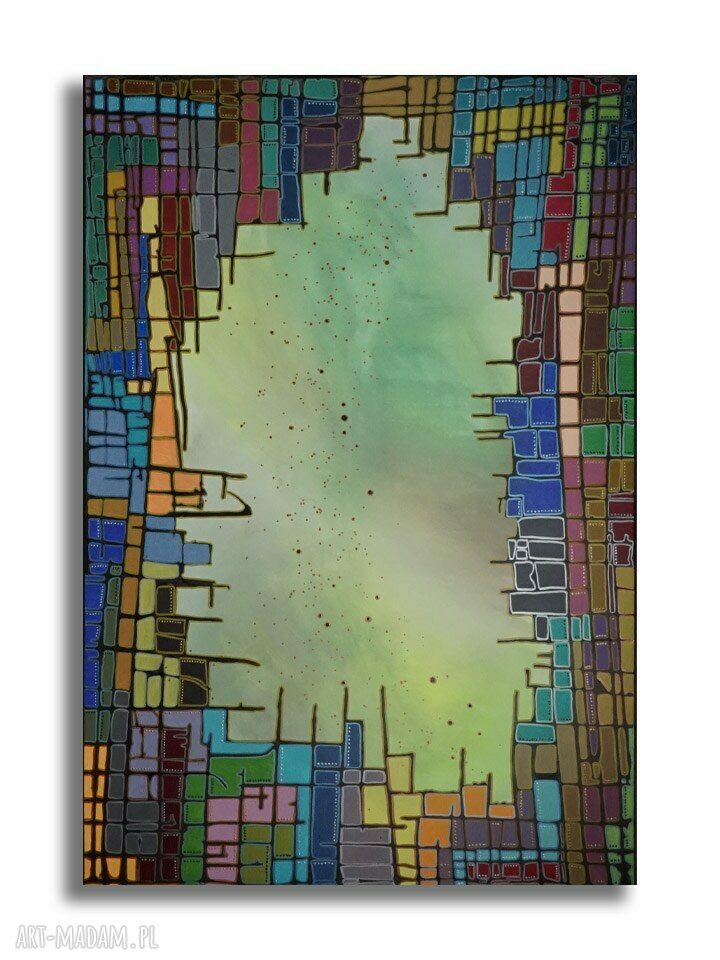 Abstra-akt 20 - nowoczesny obraz abstrakcyjny 150x100 cm