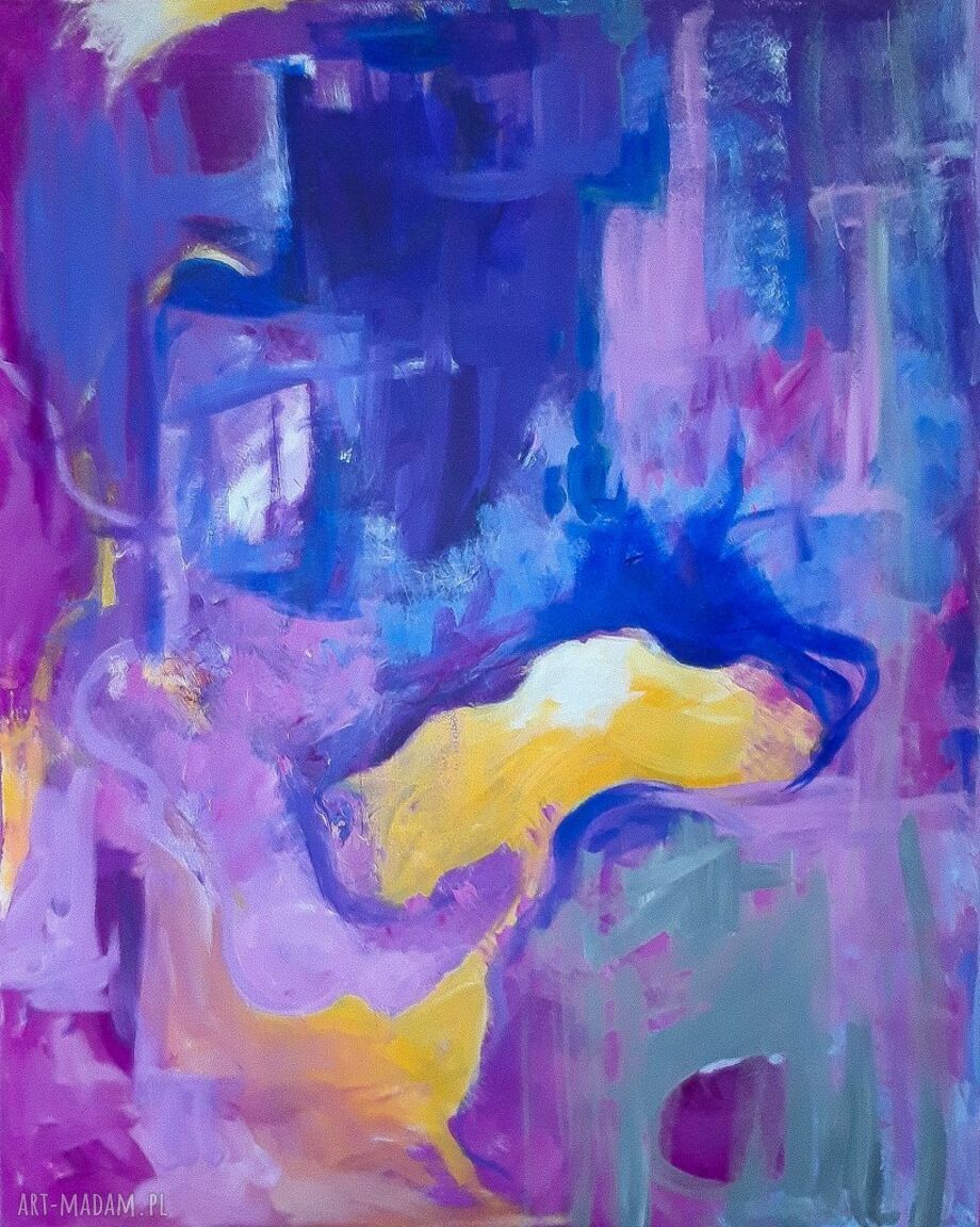 „ABSTRAKCJA 2” obraz akrylowy na płótnie 100x80 Adriana Laube