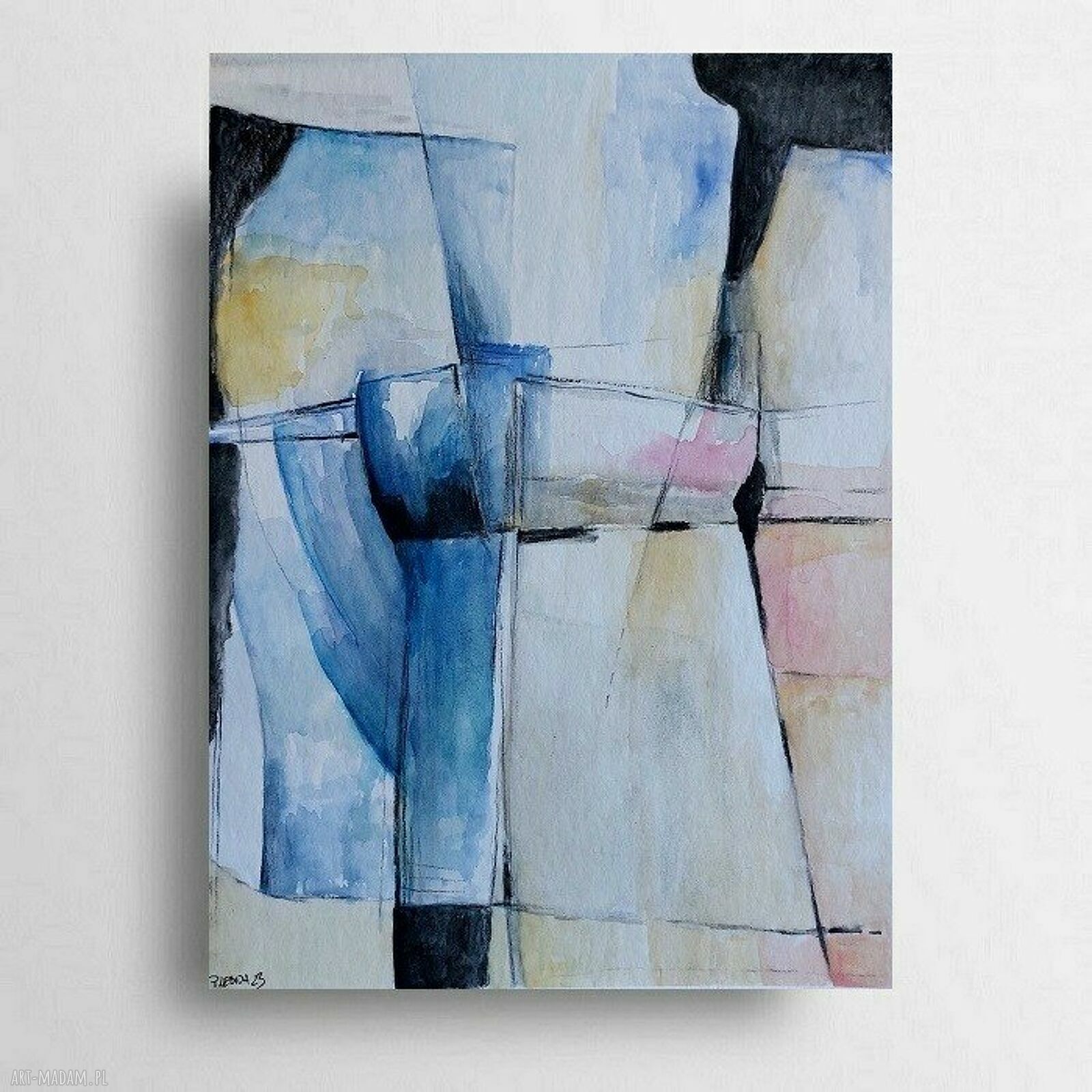 Abstrakcja - akwarela 32 x 24 cm Paulina Lebida