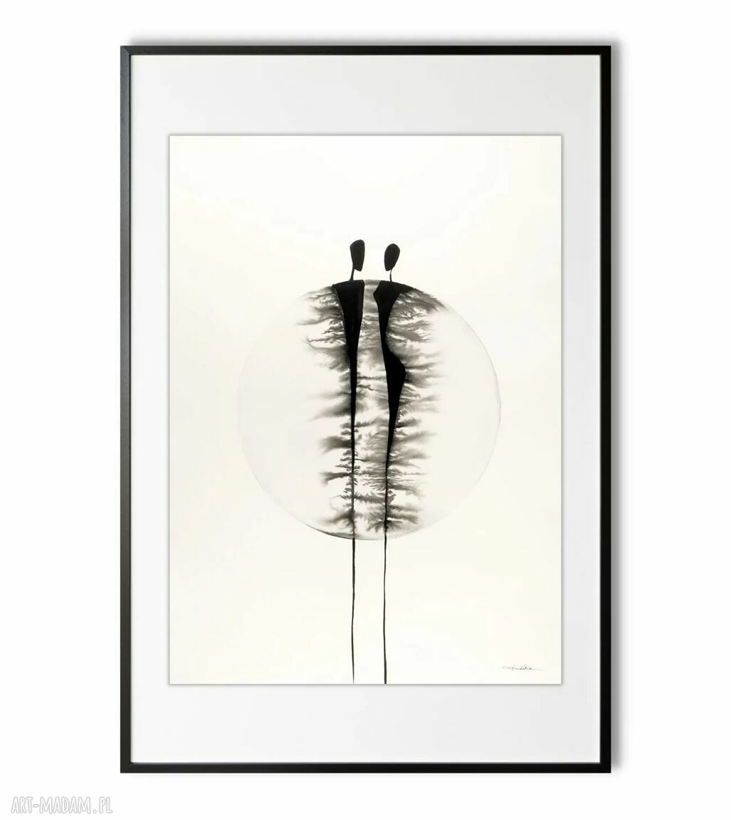 Obraz 50x70 wykonany ręcznie 3843003 grafika salonu abstrakcja