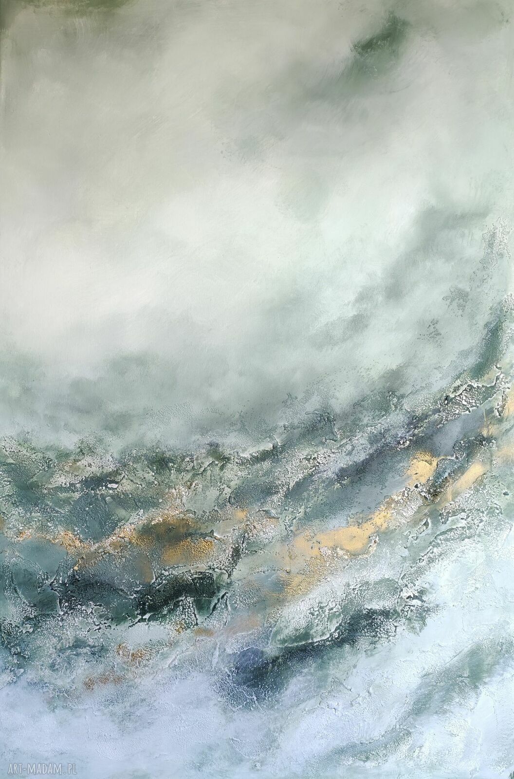 Abstrakcja Garden - obraz strukturalny XXL 100x140 cm (dyptyk)