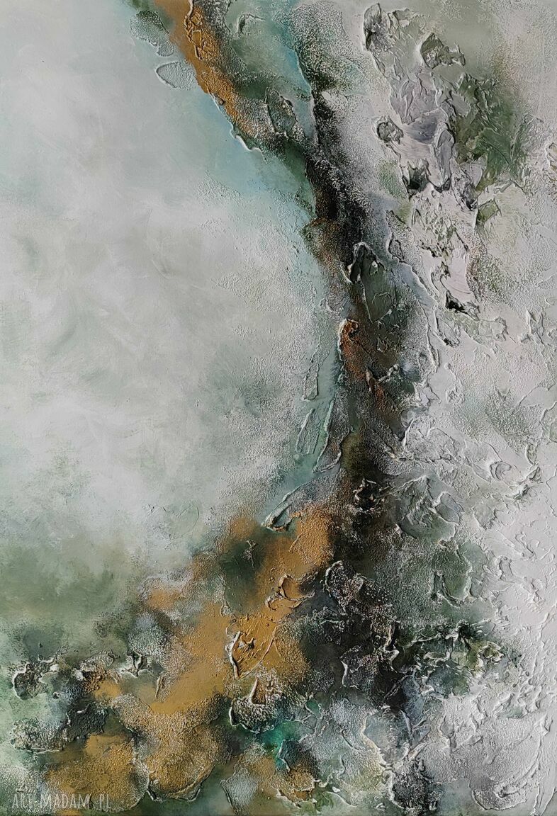 ABSTRAKCJA Garden - obraz ręcznie malowany 70x100 cm na płótnie