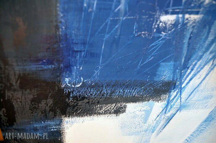 Abstrakcja GBC - nowoczesny obraz ręcznie malowany 100 x 80 cm