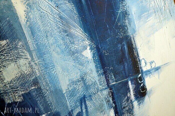 Abstrakcja GBC - nowoczesny obraz ręcznie malowany 100 x 80 cm