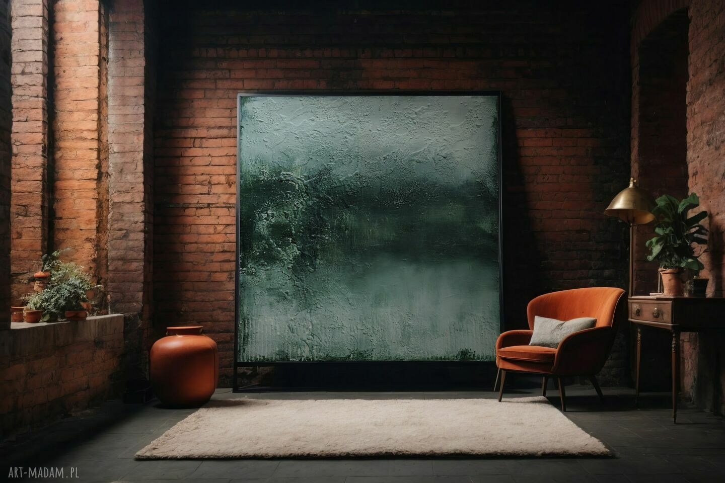Abstrakcja Loft no. 3 - ręcznie malowany obraz 100x140 cm