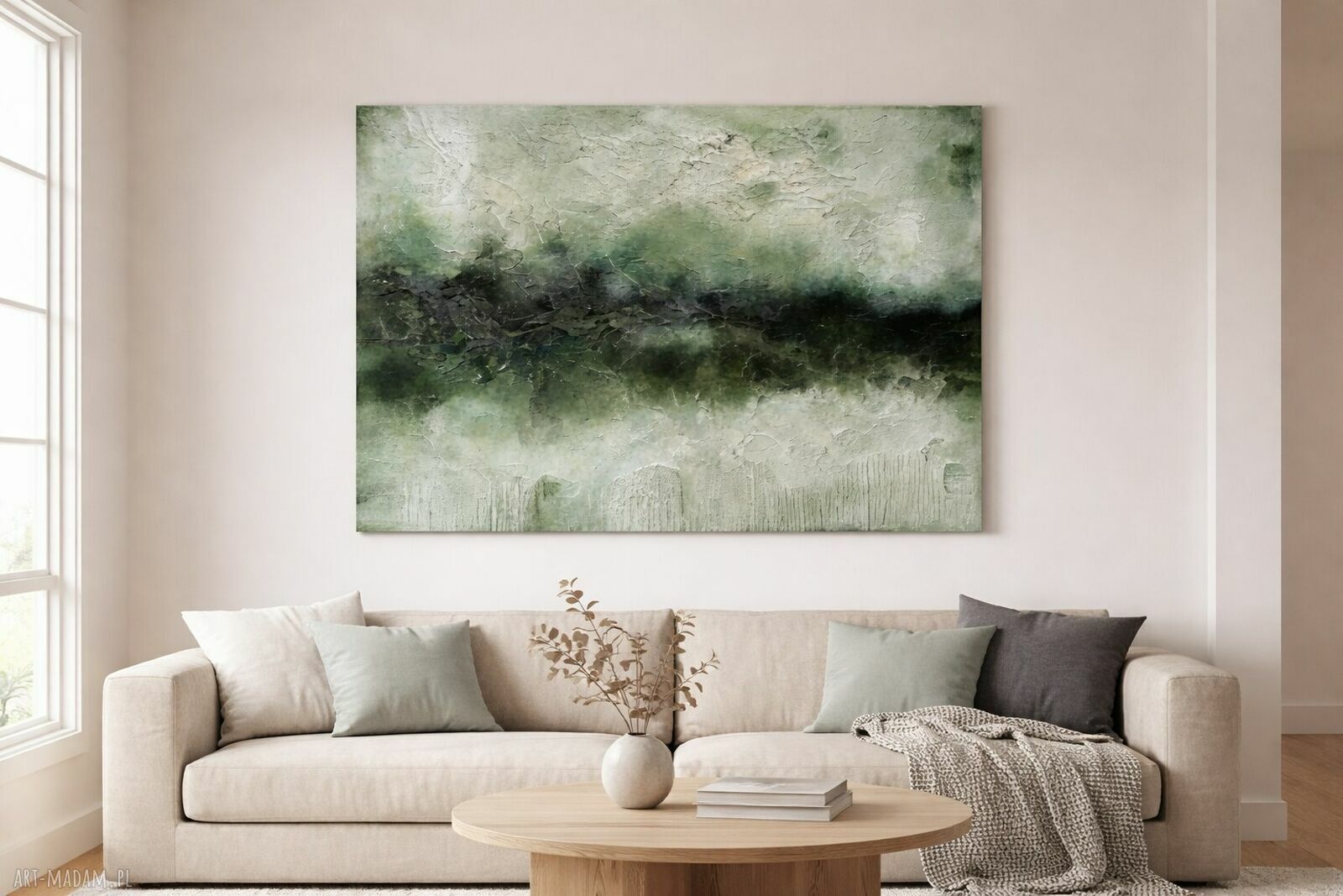 Abstrakcja Loft no. 2 - obraz strukturalny 120x140 cm ręcznie malowany