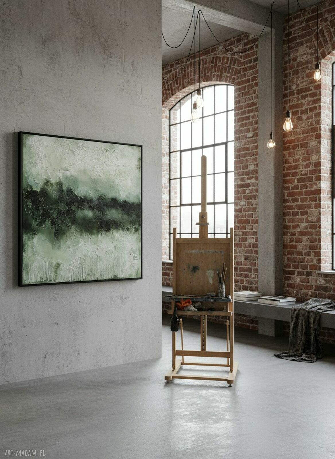 Ręcznie malowany obraz Abstrakcja Loft No 2 120x120
