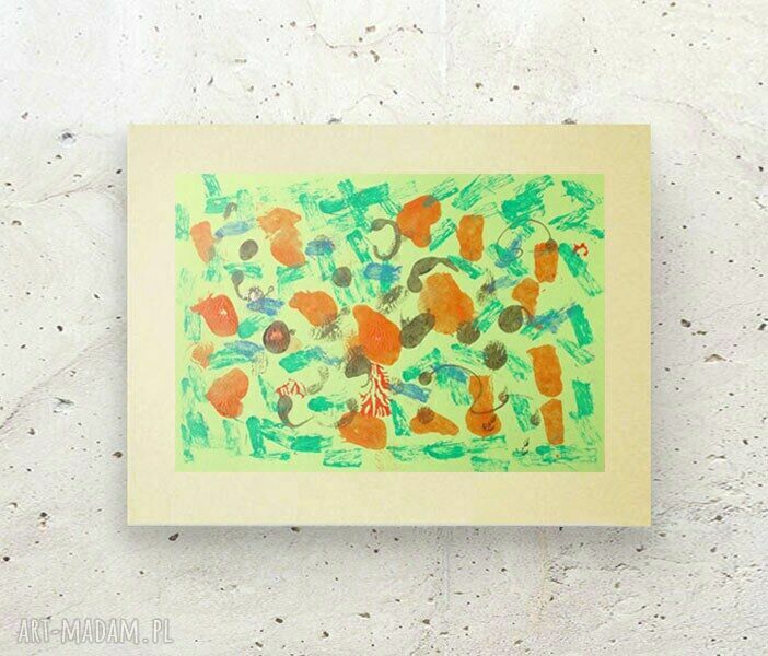 Abstrakcja na ścianę w stylu minimalizmu - 30x40 cm