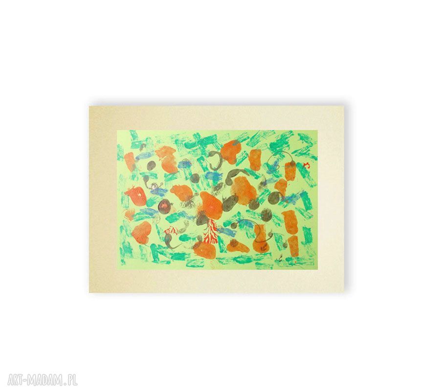 Abstrakcja na ścianę w stylu minimalizmu - 30x40 cm