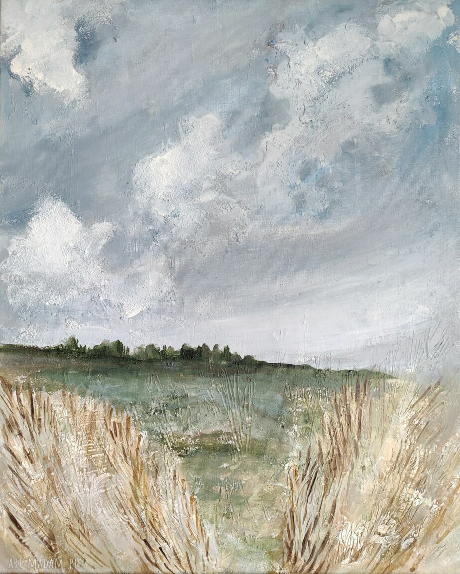 Abstrakcja Natura No. 1 - ręcznie malowany obraz strukturalny 70x100 cm