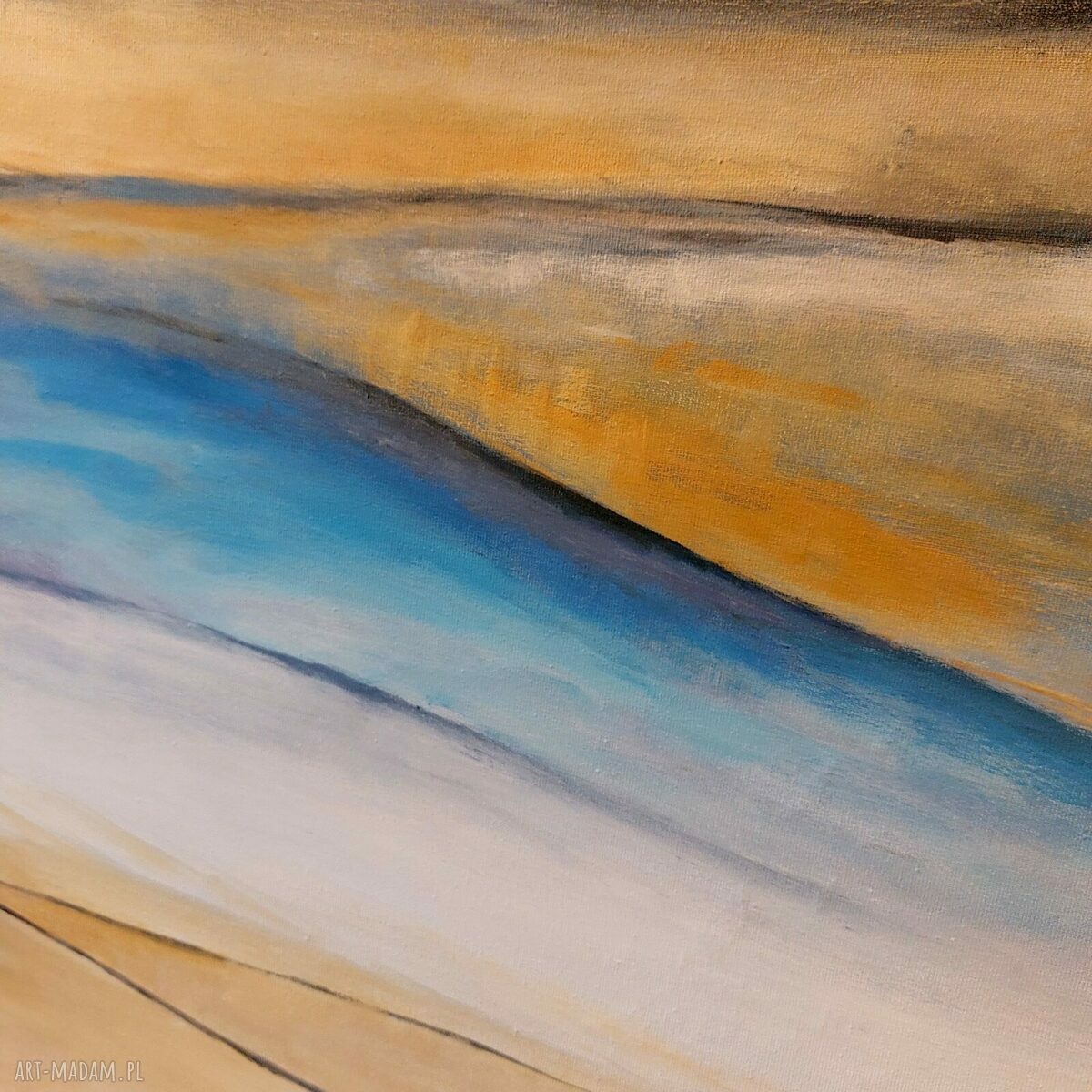 Nowoczesny obraz akrylowy 90x70 cm - abstrakcja na płótnie