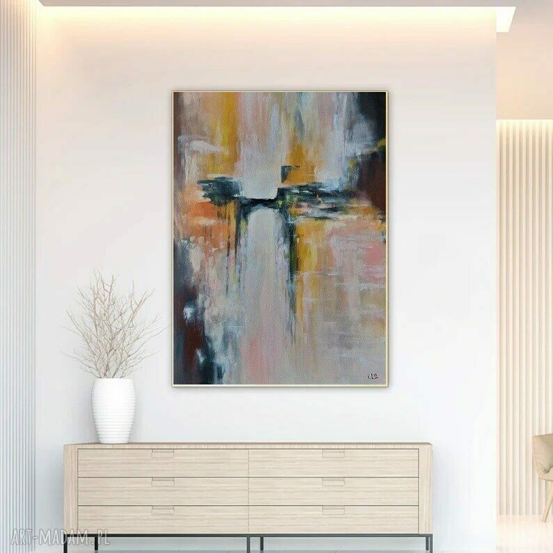 Abstrakcja - obraz akrylowy Paulina Lebida 70 x 100 cm, ręcznie malowany i bez ramy