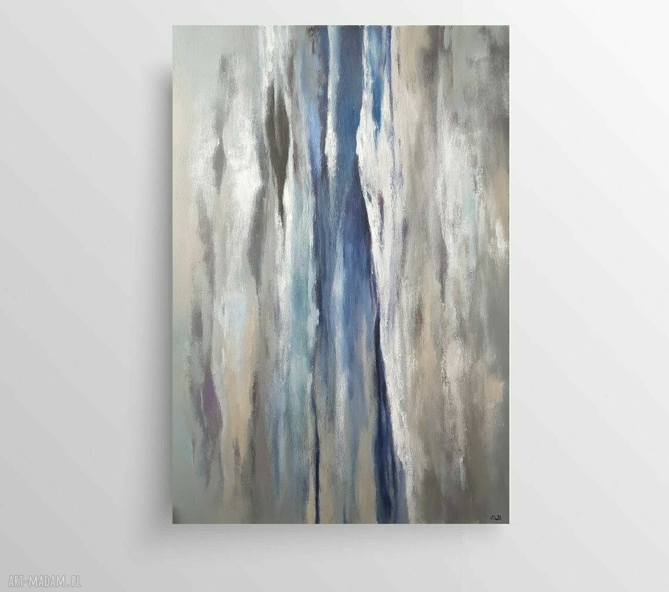 Abstrakcja - ręcznie malowany obraz akrylowy 50x70 cm (bez ramy)