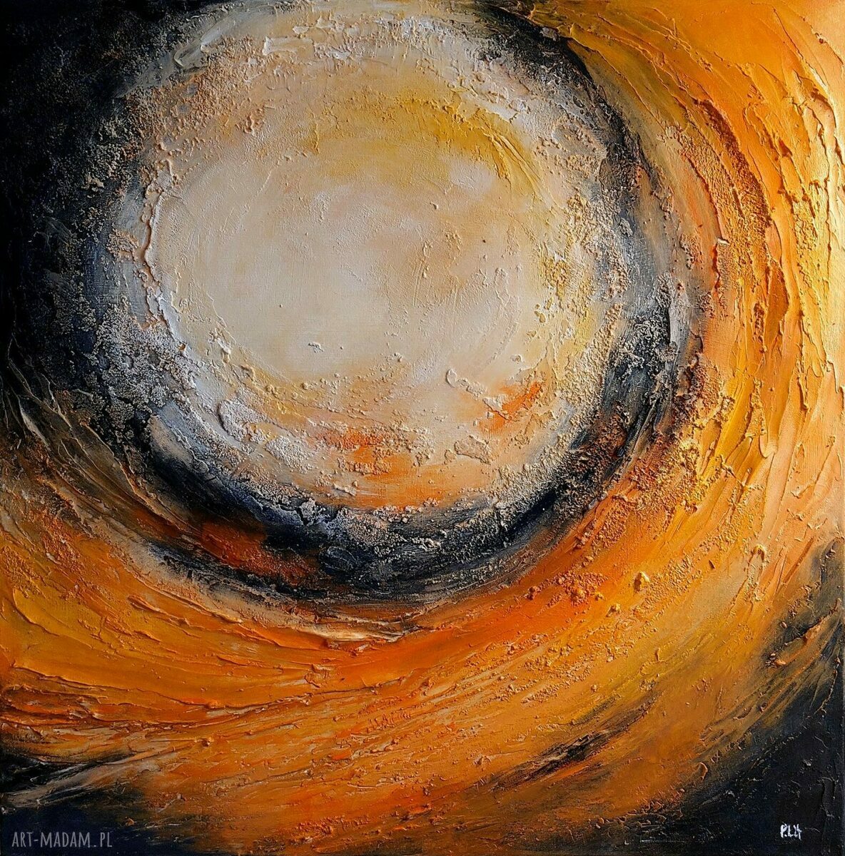 Abstrakcja - obraz akrylowy 60x60 cm (kwadrat)