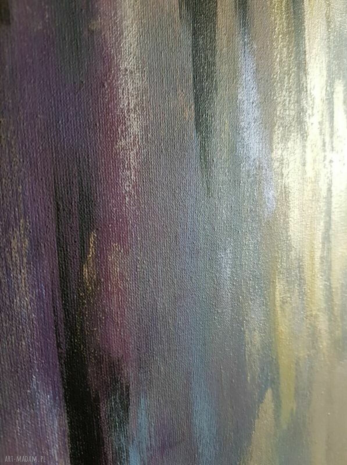 Abstrakcja - obraz akrylowy 60x60 cm namalowany na płótnie