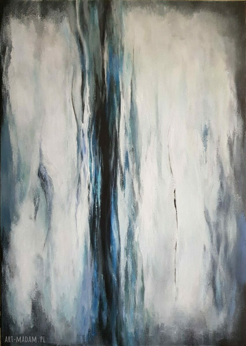 Abstrakcyjny obraz akrylowy 50x70 cm - gotowy do zawieszenia bez ramy