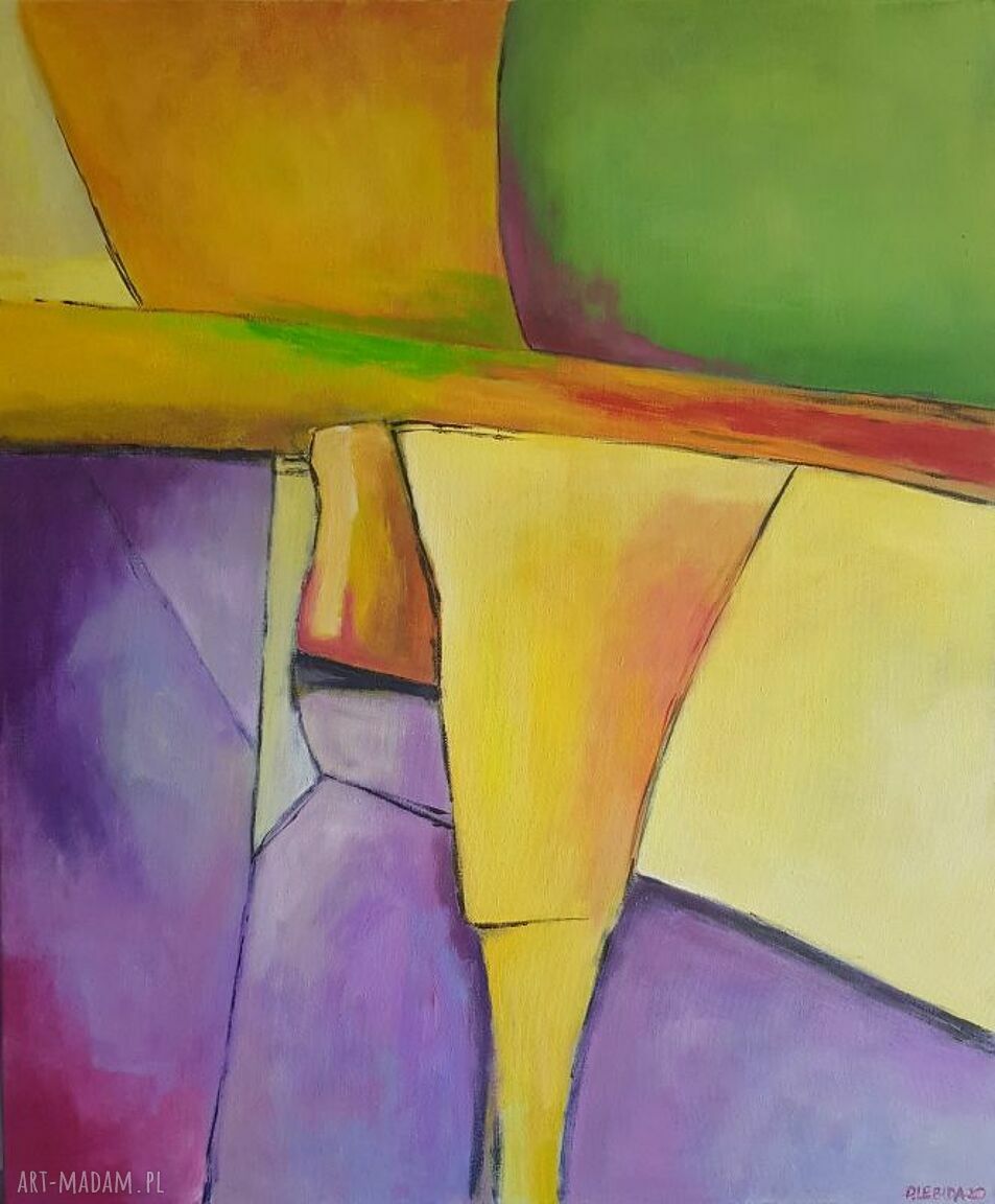 Abstrakcja - obraz akrylowy 50x60 cm