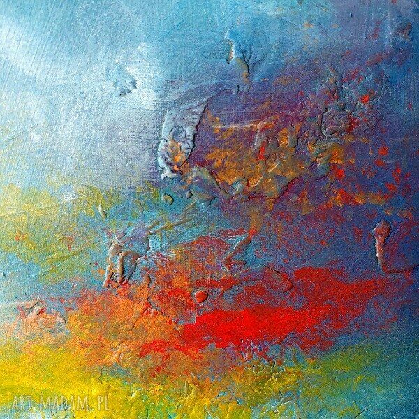 Abstrakcja - obraz akrylowy 60x60 cm