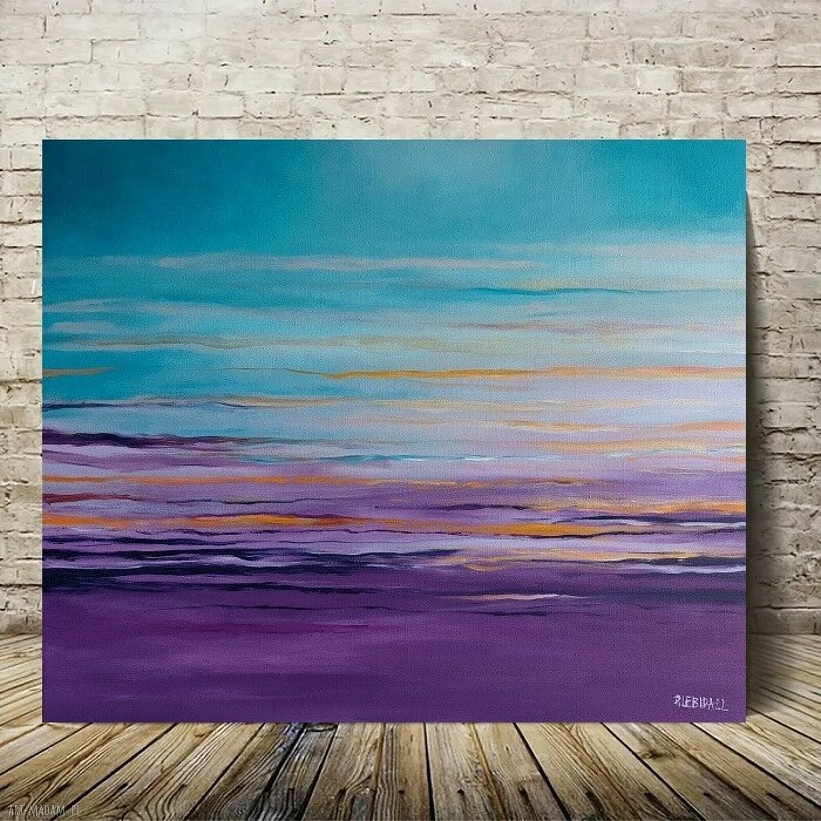 Abstrakcja - obraz akrylowy 50 x 60 cm na płótnie