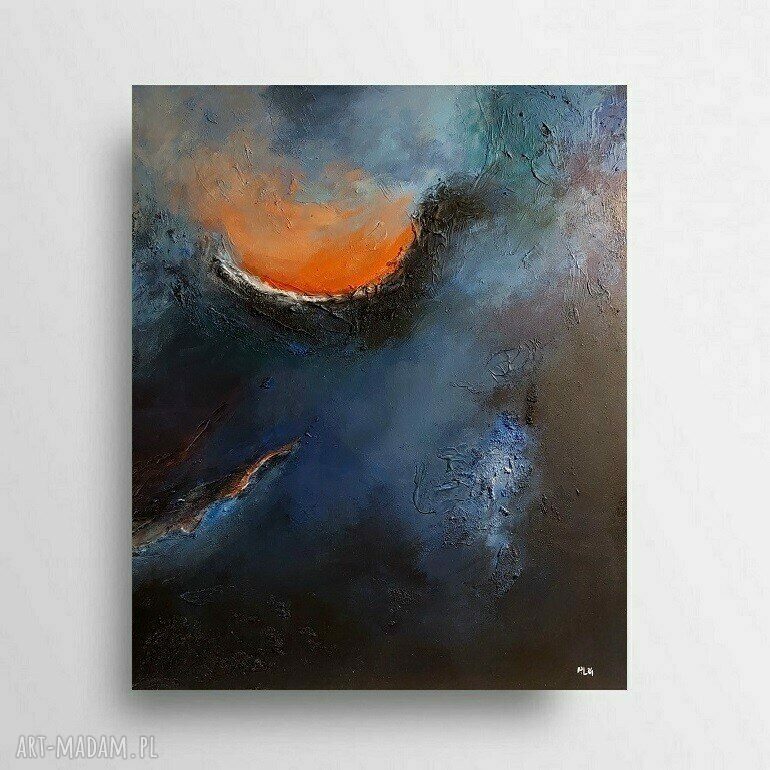Abstrakcyjny obraz akrylowy 60x50 cm - gotowy do powieszenia
