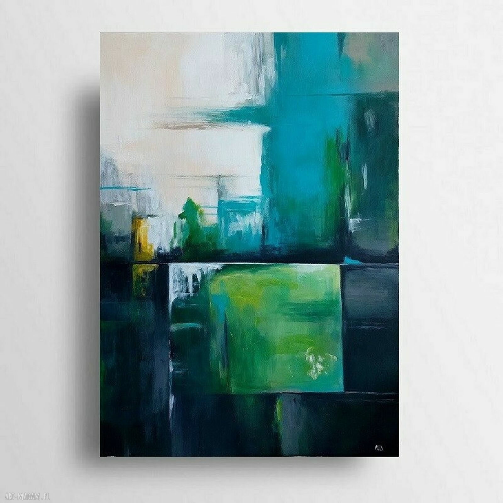 Abstrakcja - obraz akrylowy 100 x 70 cm