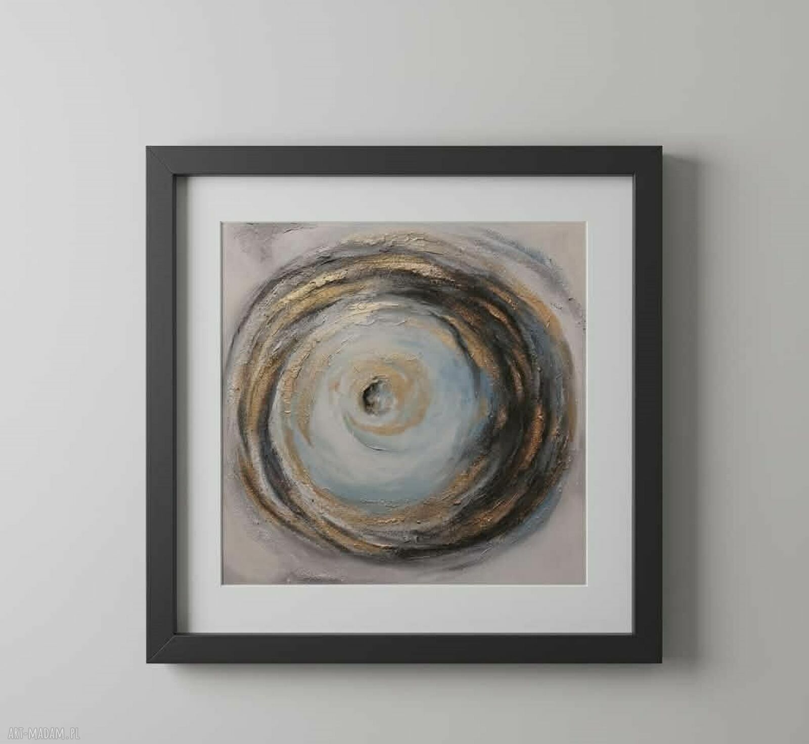 Abstrakcja - obraz akrylowy 60x60 cm Paulina Lebida gotowy do zawieszenia