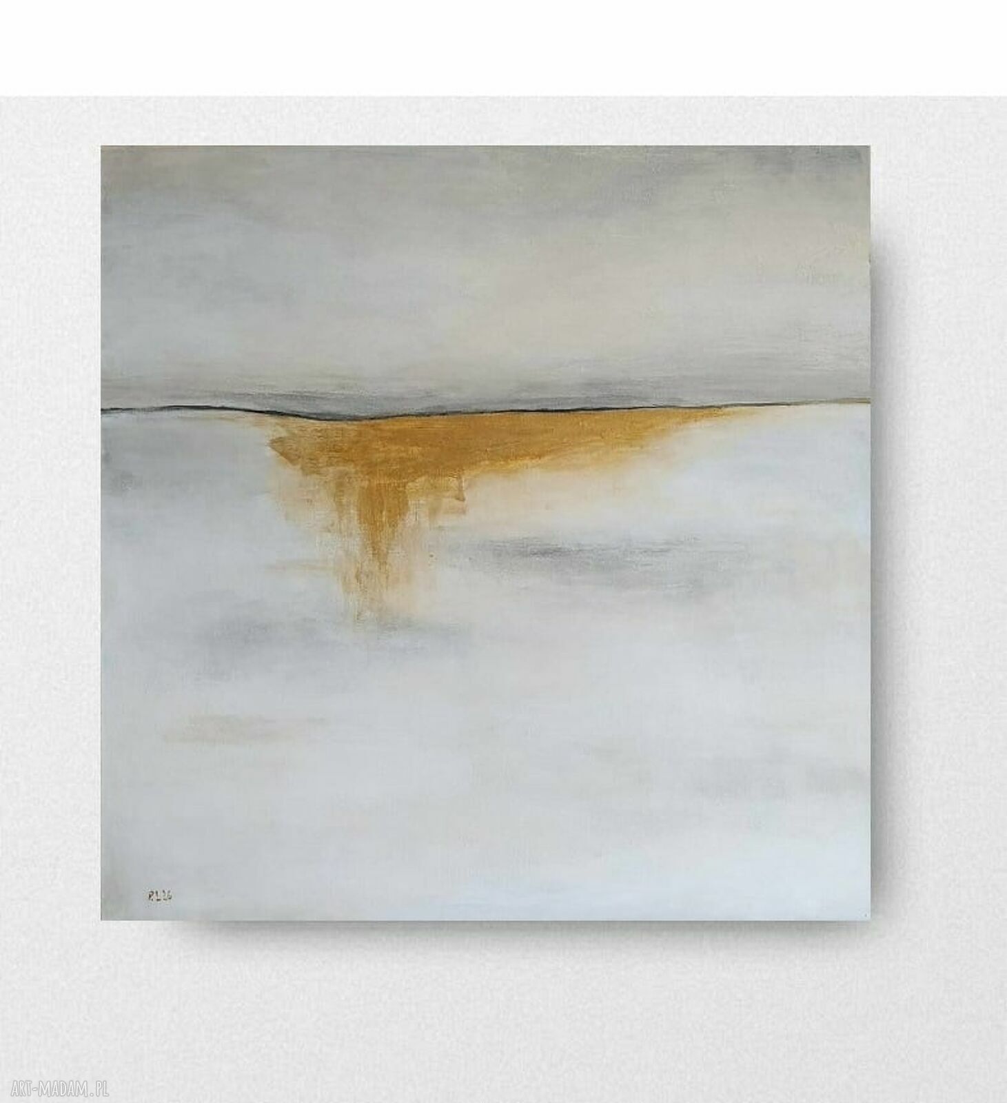 Abstrakcja - obraz akrylowy 60x60 cm, gotowy do zawieszenia bez ramy