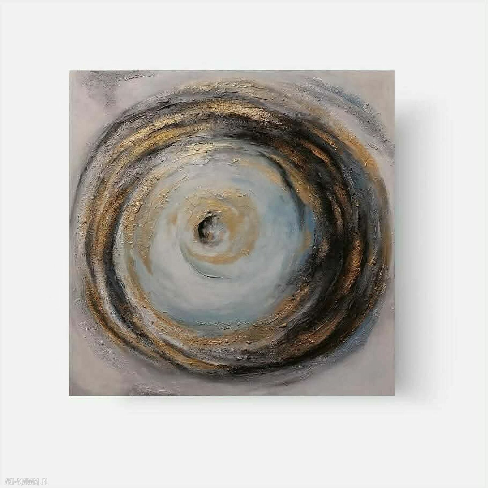Abstrakcyjny obraz akrylowy na płótnie 60x60 cm