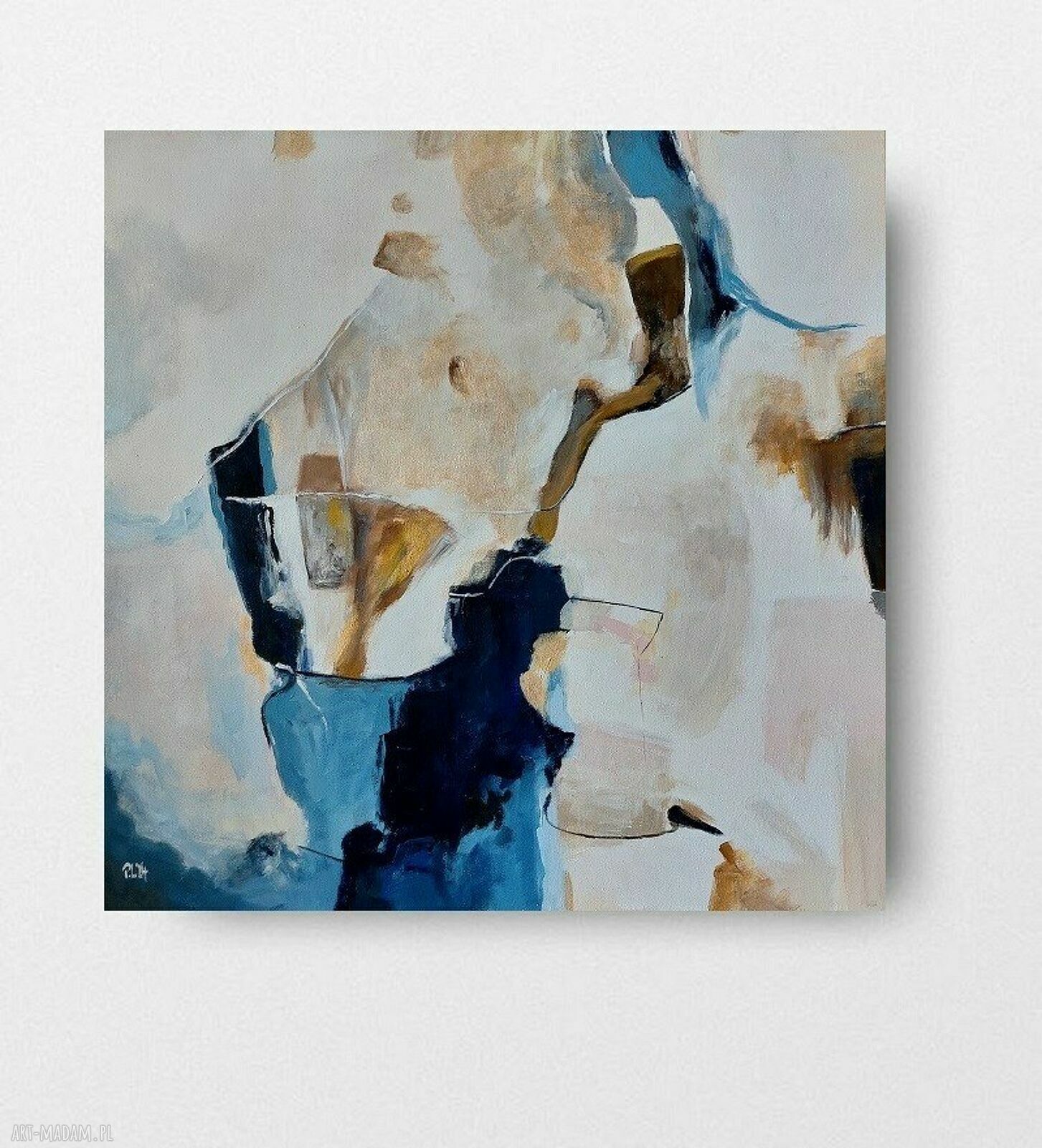 Abstrakcja - obraz akrylowy 60x60 cm