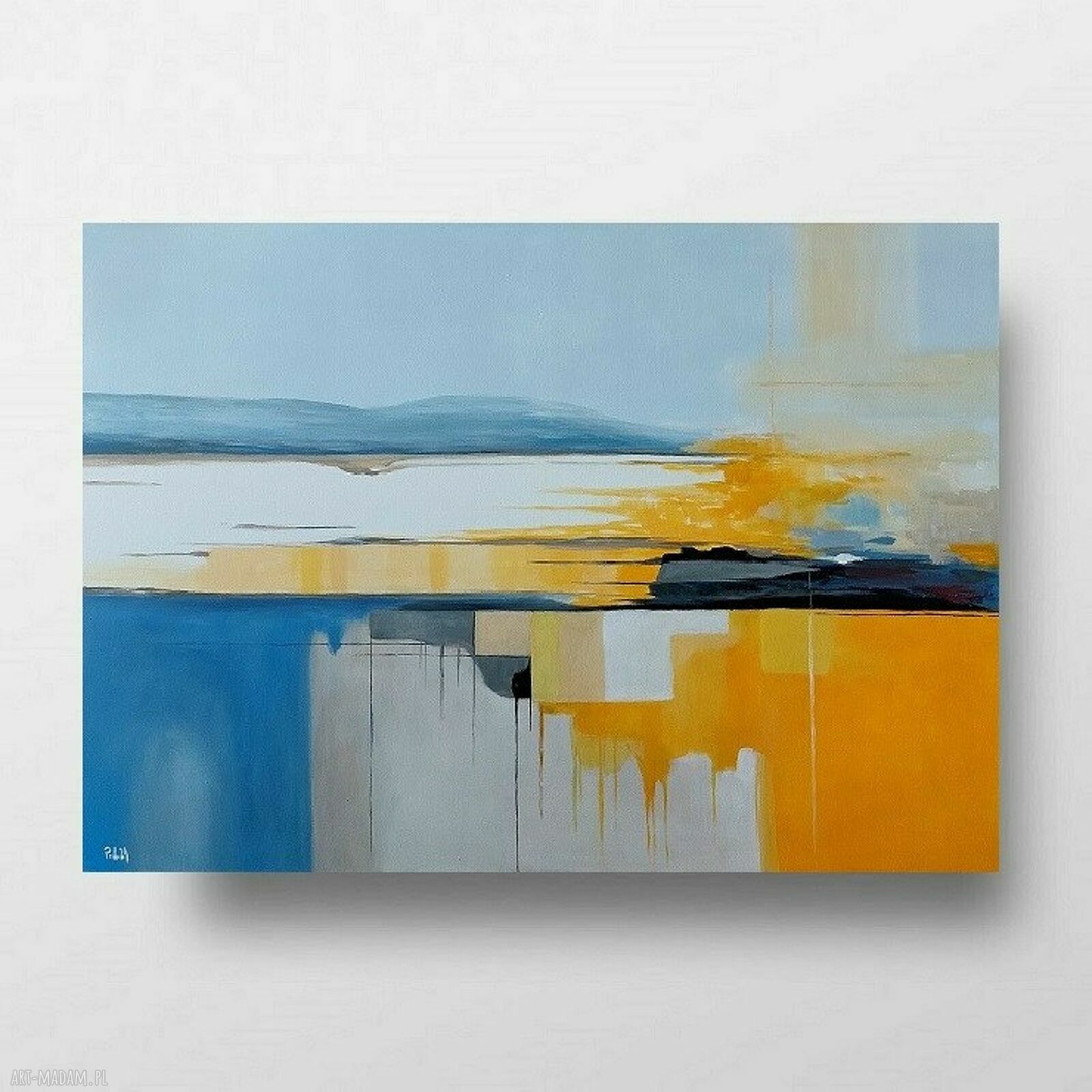 Abstrakcja - obraz akrylowy 70x100 cm na płótnie
