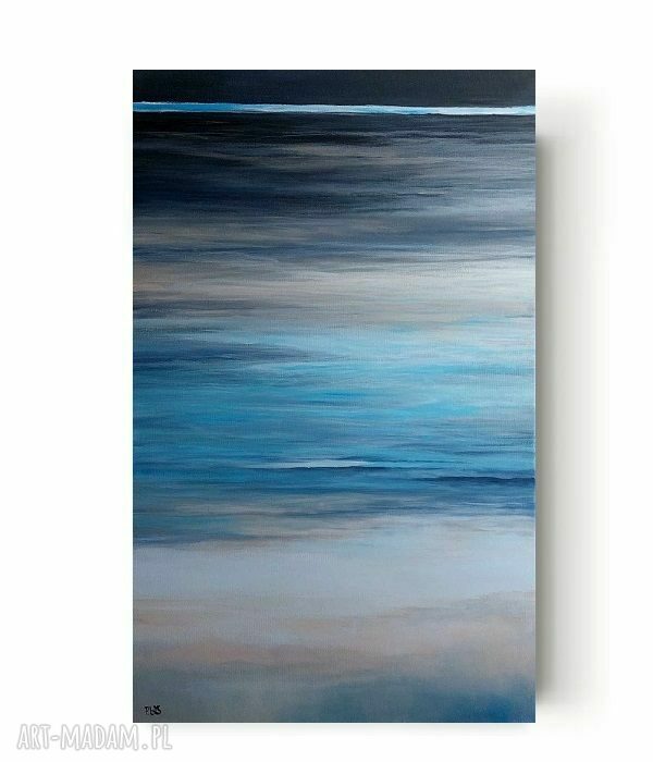 Abstrakcja - obraz akrylowy 80x50 cm ręcznie malowany