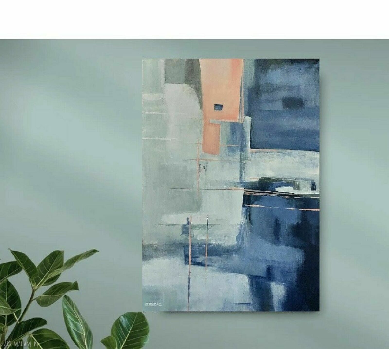 Abstrakcja - obraz akrylowy 100/70 cm na płótnie (nowoczesny)