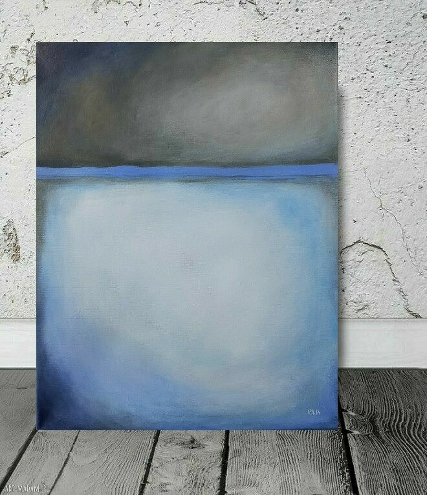 Ręcznie malowany obraz abstrakcyjny 50 x 40 cm