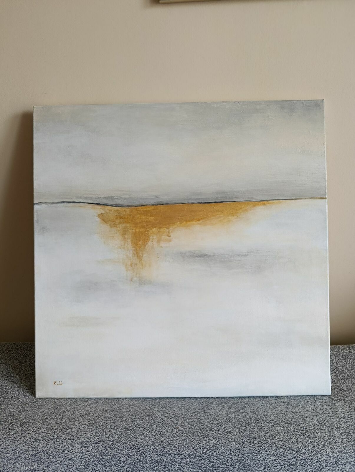 Abstrakcja - obraz akrylowy 60x60 cm, gotowy do zawieszenia (bez ramy)