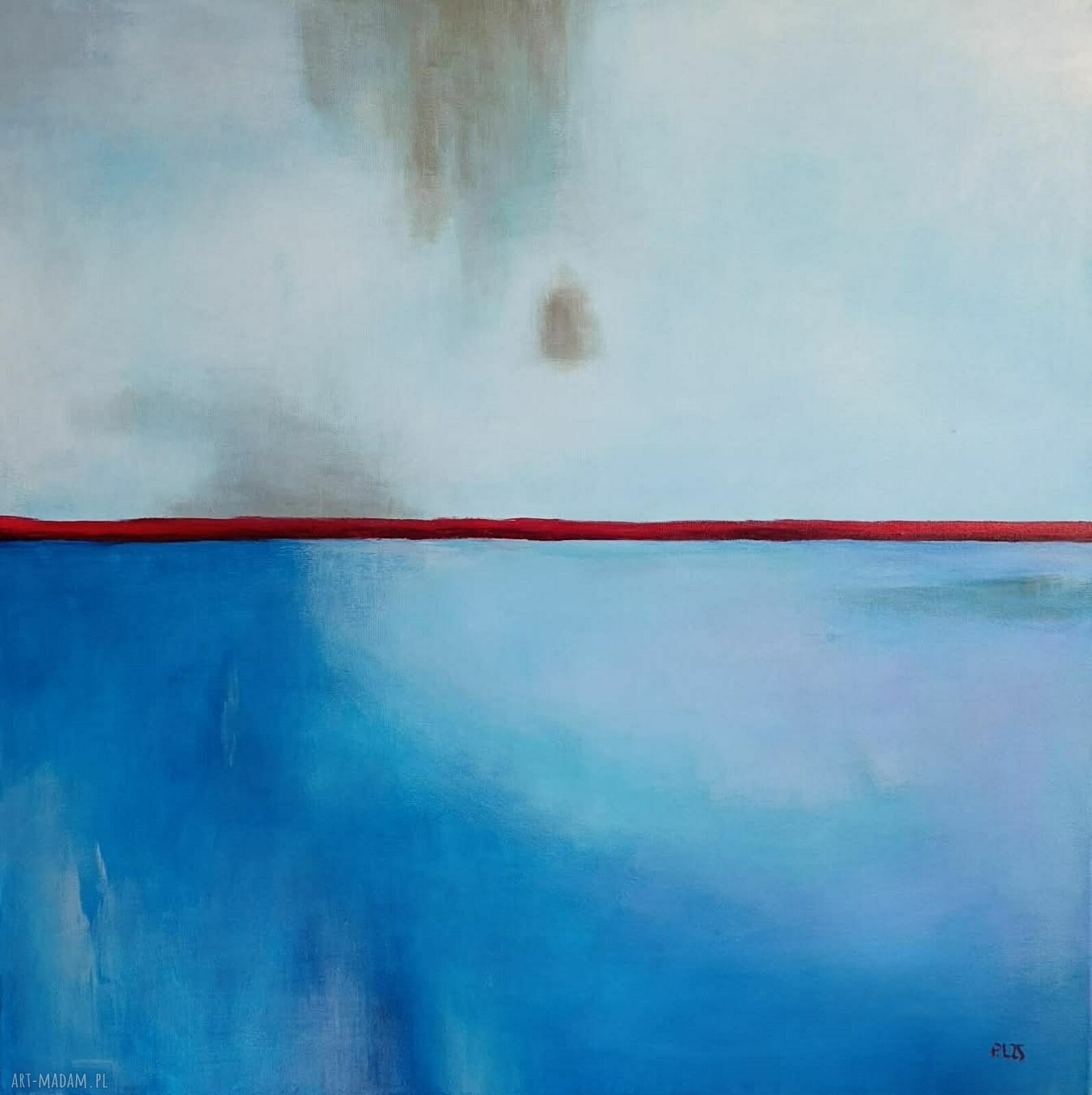 Abstrakcja - obraz akrylowy 70x70 cm (kwadrat)