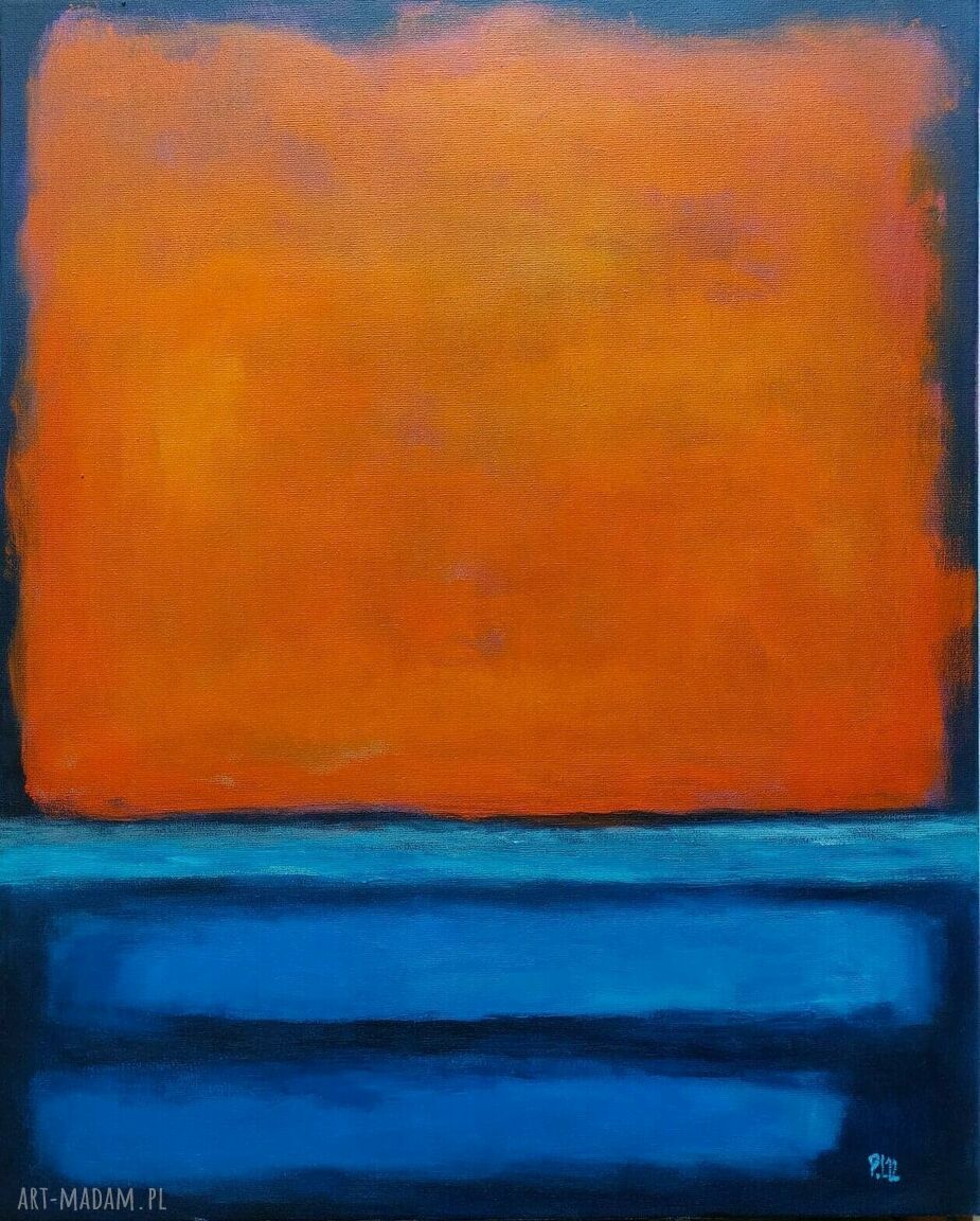 Abstrakcja - obraz akrylowy formatu 40/50 cm
