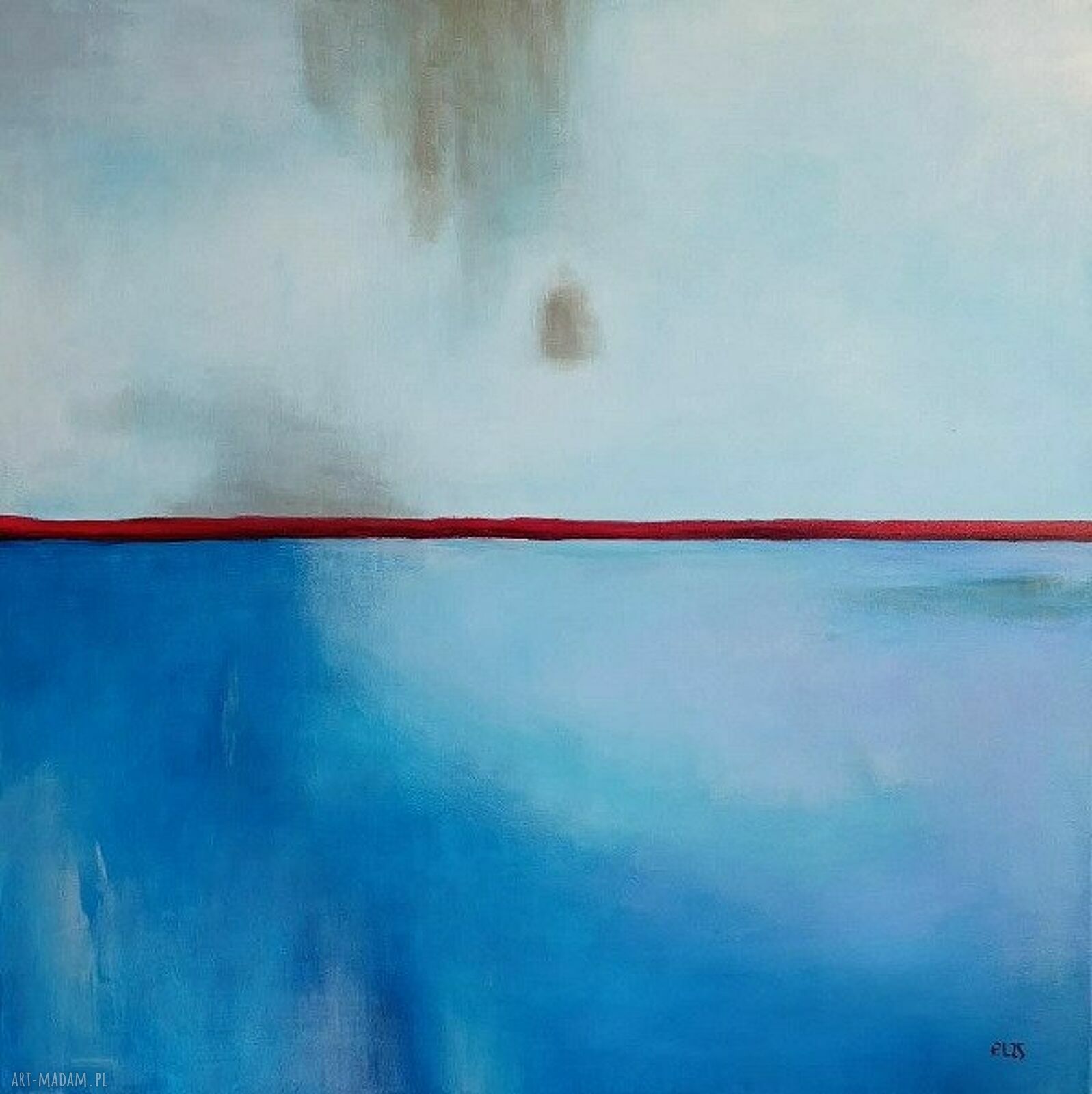 Abstrakcja - obraz akrylowy 70x70 cm (kwadrat)