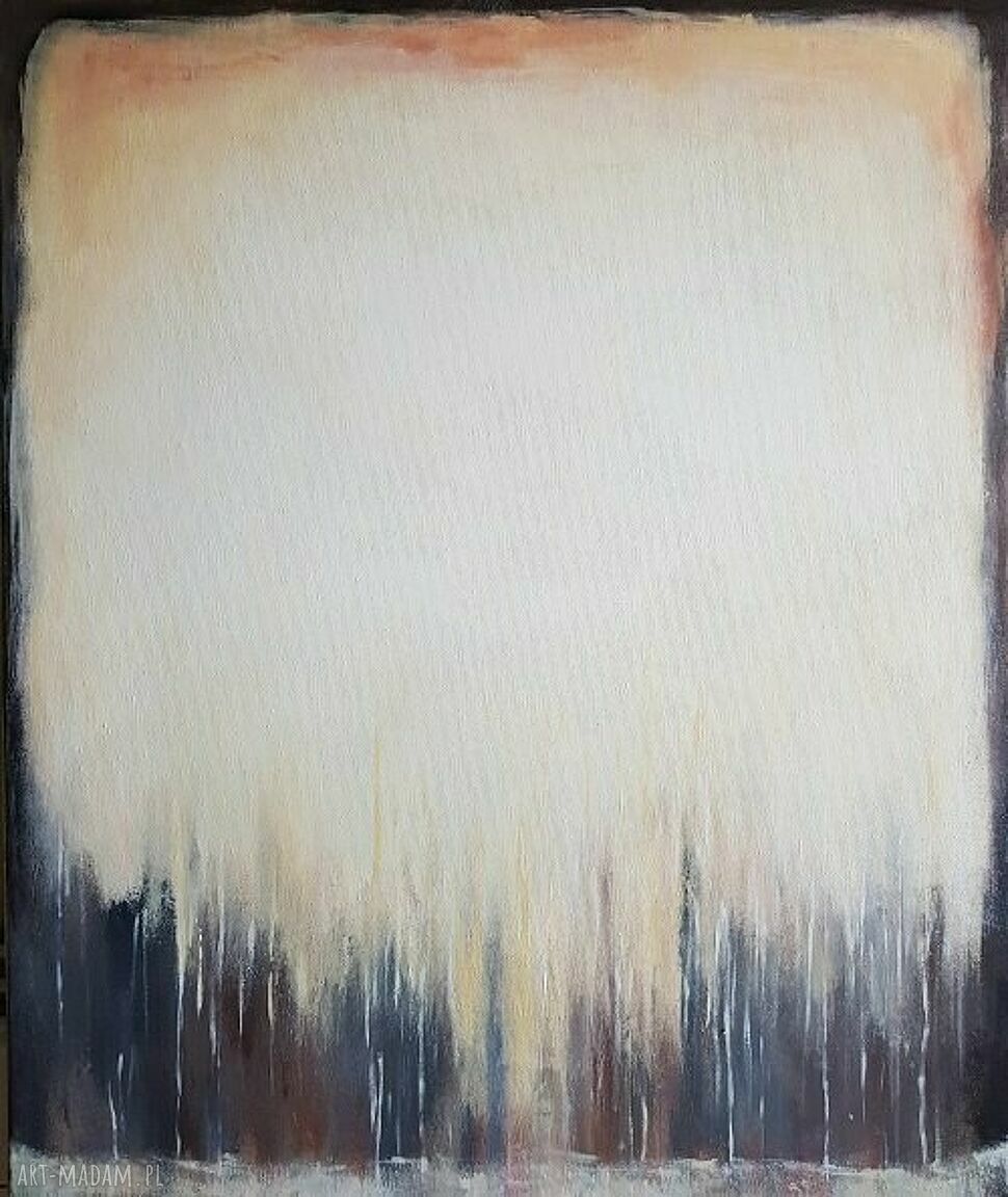 Abstrakcja - obraz akrylowy 50 x 60 cm na płótnie, gotowy do zawieszenia