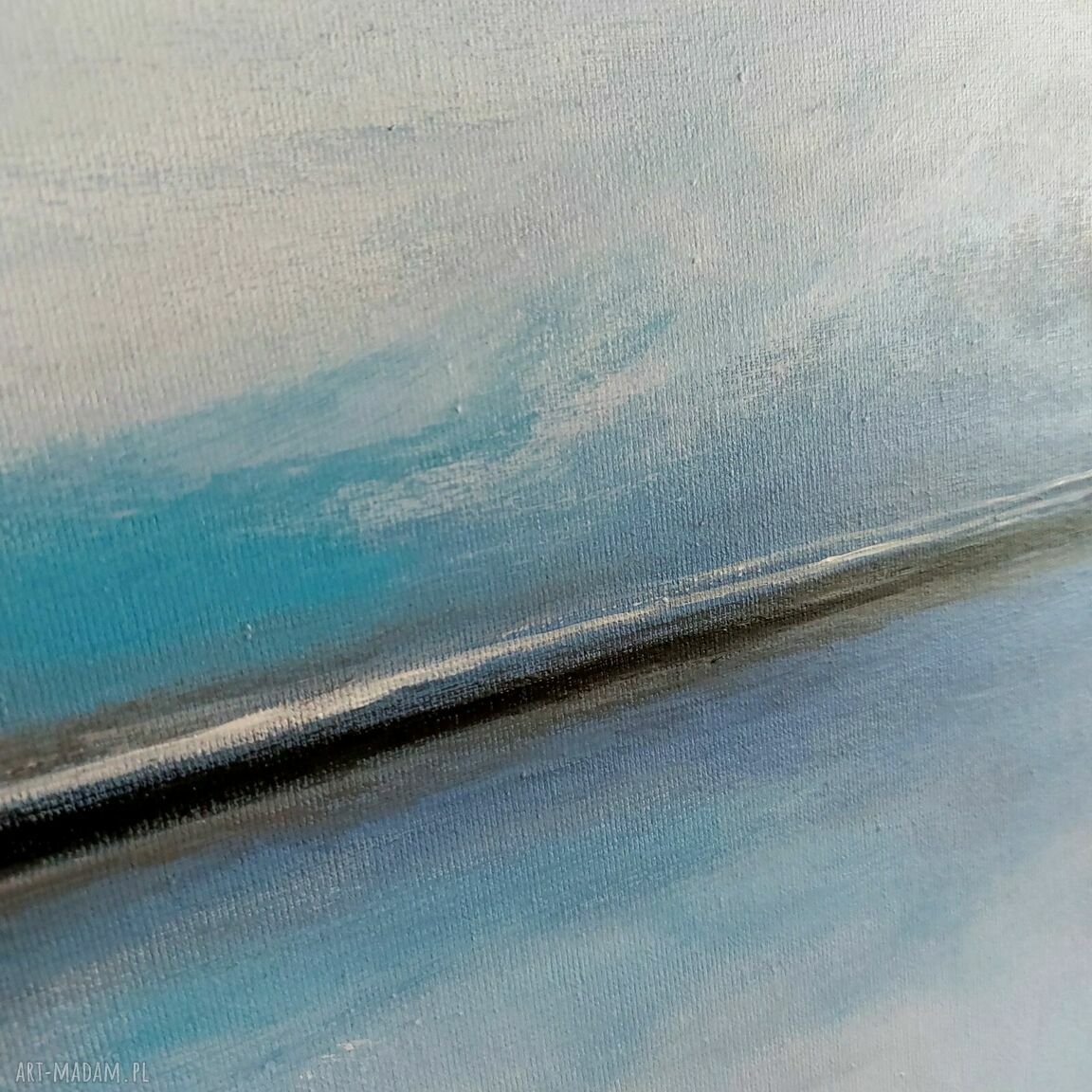 Abstrakcja - obraz akrylowy 60x60 cm, gotowy do powieszenia (sygnowany), bez oprawy