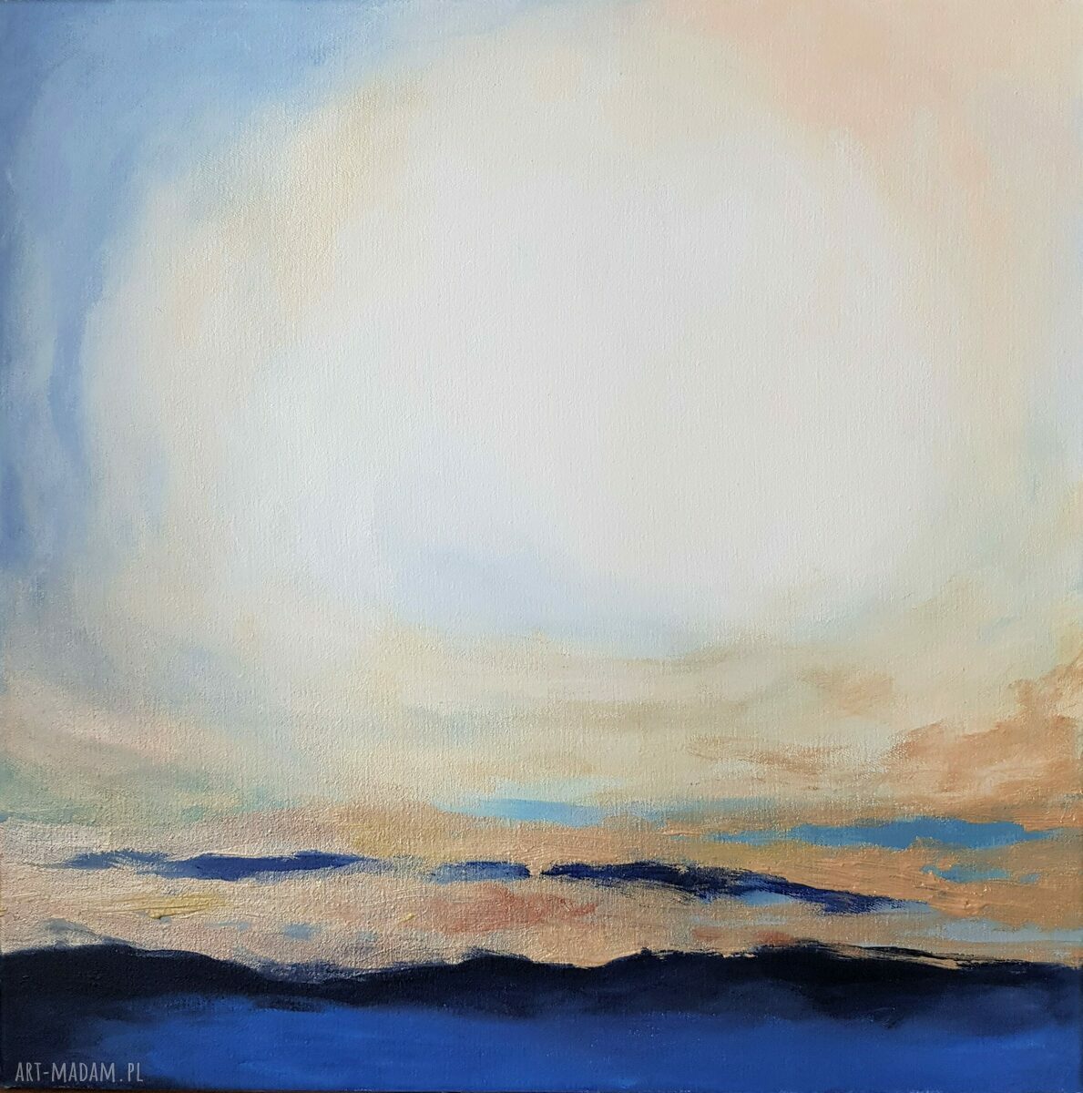 ABSTRAKCJA - obraz akrylowy 40x40 cm
