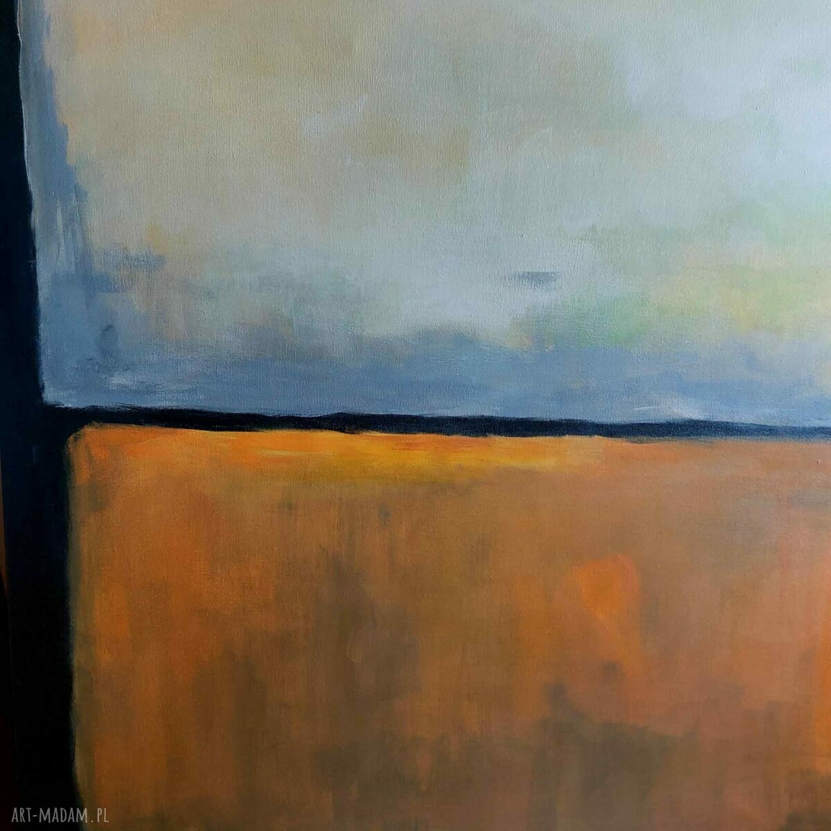 Abstrakcja - obraz akrylowy 100/70 cm na płótnie (ręcznie malowany)